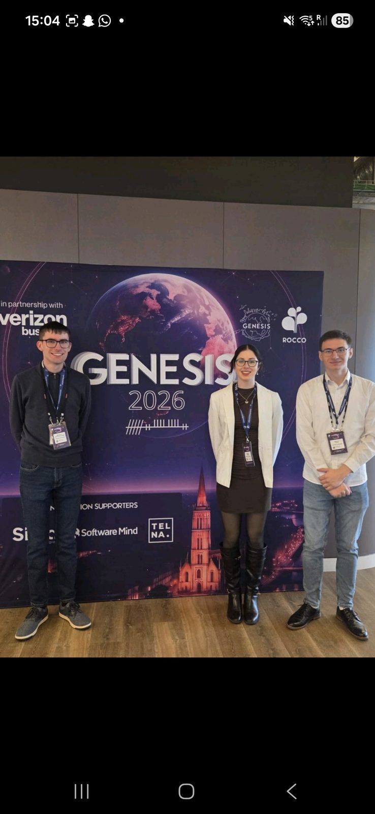 Society members at ROCCO Genesis 2026 in Limerick